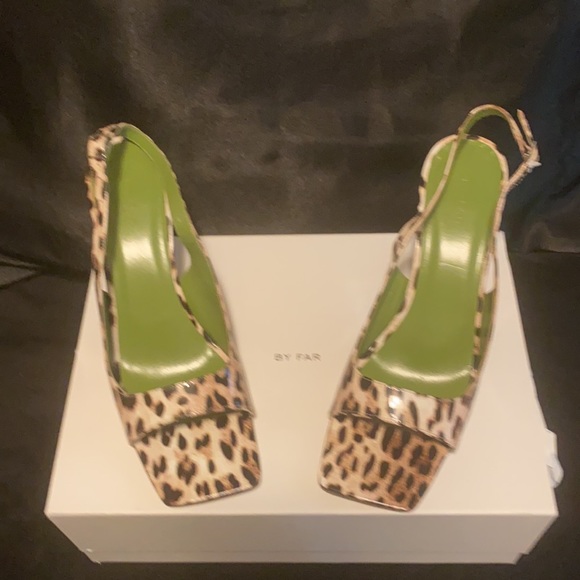 By Far Lopez animal print sling backs Size 39 - Picture 2 of 8